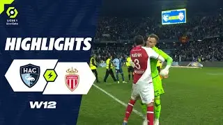 HAVRE AC - AS MONACO (0 - 0) - Highlights - (HAC - ASM) / 2023-2024