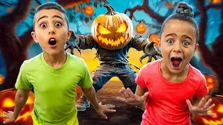 Matteo and Gabriella Halloween Adventure | Ghosts For Kids | 