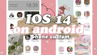 оформление ios 14 на android🌻// как поменять иконки на андроиде🐥// фотографии на главном экране🐝
