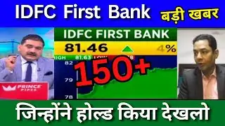 IDFC first bank share latest news today, Target price, share analysis, buy or sell ?, Idfc share