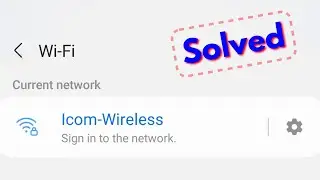 Fix sign in to the network wifi problem