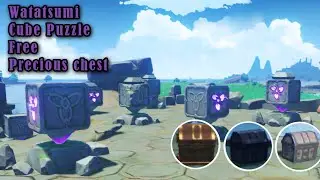Watatsumi Island Cube Puzzle | Free Precious Chest | Genshin Impact Puzzles