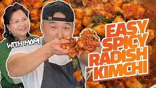 Easy Spicy Radish Kimchi (Kkakdugi) | Mama Cho Series