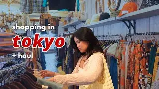 exploring japan 🇯🇵 shopping in tokyo (thrifting spots + haul of everything i got) 🛒🛍️