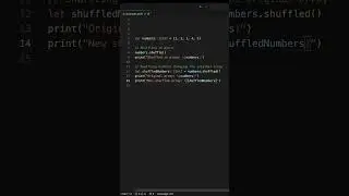 How to shuffle an array in Swift 