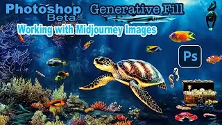 PHOTOSHOP Beta GENERATIVE FILL (Working With Midjourney Images)