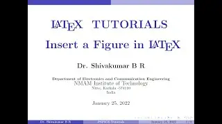 LaTeX Tutorial 4: Insert a Figure in LaTeX