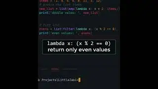 Lambda function in python | 