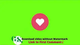 Heart love blink Green Screen Video