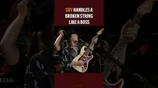 Stevie Ray Vaughan Handles A Broken String Like A Boss