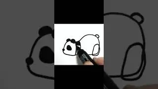 КАК нарисовать ПАНДУ #shorts