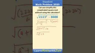 Stanford Math Problem |  Tricky Algebra Math Problem | Complicated square root