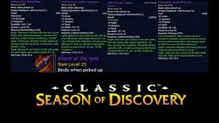 How to get the New Epic Void Crafting Items in WoW Season of Discovery SoD with Shard of the Void