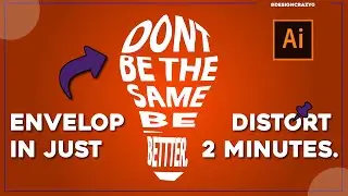 Envelop Distort in illustrator tutorial🔥 | Envelop distort Text 