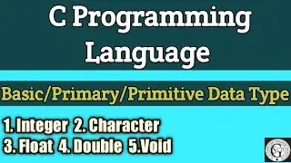 Basic/Primitive/Primary Data Type In C Programming 