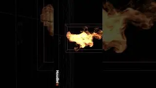 Houdini fire simulation 