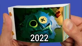 Evolution of Blue Rainbow Friends Flipbook Animation