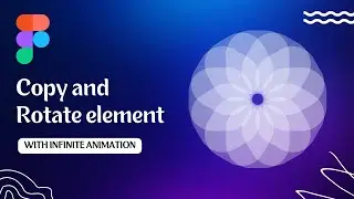 Copy and Rotate element with Infinite Rotation Animation in Figma