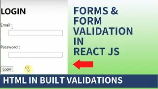 Form Validation in React JS Functional Component - [ Login Form Validation in React JS ]