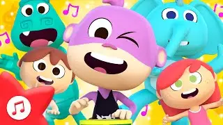 Обезьянка с барабаном 🐵 Песенки про зоопарк 🐵 ПЕСНИ 🎵 ДЛЯ ДЕТЕЙ | Детское Королевство