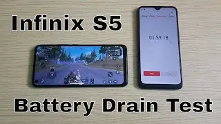 Infinix S5 Battery Drain Test (100-0%)