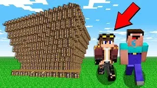 НУБ И ПРО ПРОТИВ ЦУНАМИ ИЗ ВЕРСТАКОВ ! КАК ВЫЖИТЬ НУБУ MINECRAFT ТРОЛЛИНГ ЛОВУШКА ЗАЩИТА МУЛЬТИК