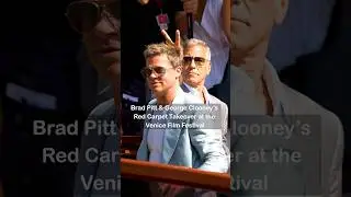 #GeorgeClooney & #BradPitt are the iconic duo of #VeniceFilmFestival2024 🏆🎞️ (🎥: Getty) #shorts
