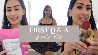 FIRST TIME [Q AND A] [MUKBANG WITH PICKLE KIT]