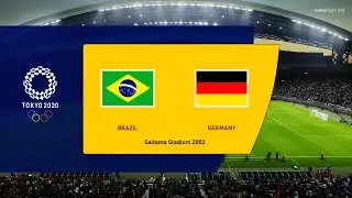 PES 2021 - Brazil vs Germany - TOKYO 2020 Olympic Games - Full Match All Goals HD