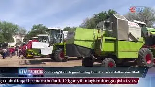 10.06.23 Yangilik ID G'alla yig'ib olish guruhining kunlik xisobot daftari yuritiladi