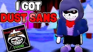 I Finally Got DUST SANS!! WORTH THE ROBUX?! (Undertale Adventures)