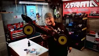 replacing some bad ESC's in the outcast 6s and the kraton 4s and some other shop work.