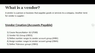 Create Vendor in SAP (Accounts Payable)