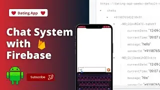 Chat system with firebase realtime database in android studio kotlin | Firebase chat system