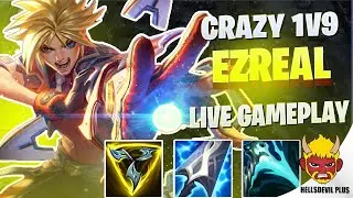 Crazy 1v9 Ezreal Game! - Wild Rift HellsDevil Plus Gameplay