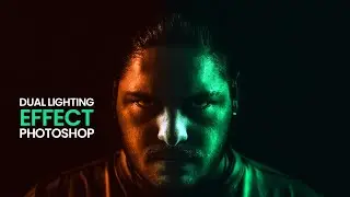 How To Create a Simple Dual Lighting Effect in Photoshop | Step by Step Tutorial