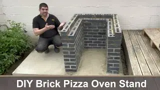 Building a Brick Pizza Oven Stand - DIY First time Bricklaying