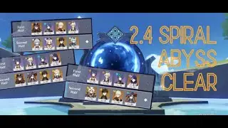 2.4 spiral abyss floor 12 clear with multiple teams (9 stars)