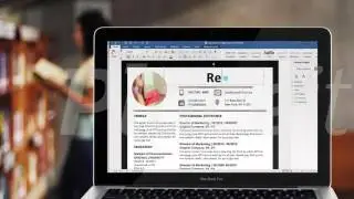 Editing Lake Brave Resume Template in Microsoft Word