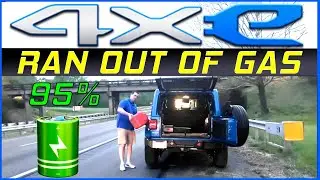 I ran out of gas in the Jeep Wrangler 4xe Hybrid with a full charge of battery 🔋