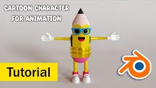 How to make Cute Pencil Character for Animation in Blender 3.1 | Blender Beginner Tutorial
