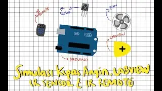 SIMULASI KONTROL KIPAS ANGIN - IR SENSOR DAN IR REMOTE  ARDUINO LABVIEW