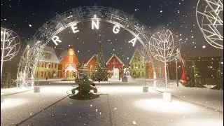 Совместная работа в Renga. Создание новогоднего "пряничного городка"