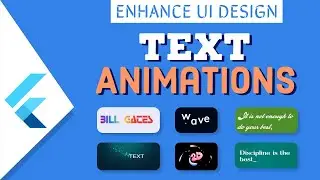 Text Animations || Enhance Ui Design with beautiful flutter packages