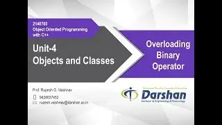 4.10 Overloading Binary Operator in C++