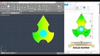 AutoCAD 2D Training Exercises-7 for Beginners ! Making Trishool in AutoCAD