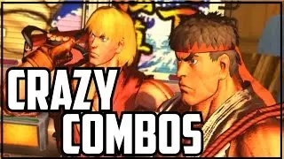 RYU and KEN Crazy Combos!! Street FIghter X TEKKEN