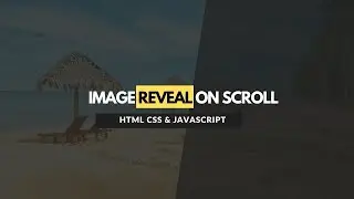 Image Reveal on Scroll | HTML CSS & JAVASCRIPT