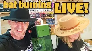 Laser Engrave Hat Burning LIVE! June 14 2024 4:00pm EST!
