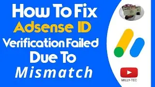 AdSense Verification Failed Due to Mismatch Identity | how to verify google AdSense identity  2021